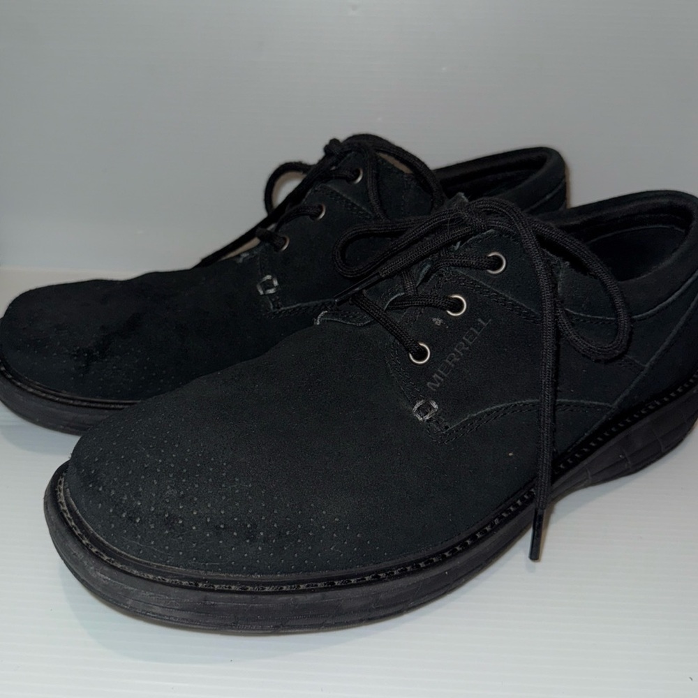 Merrell Men's Black Suede Oxfords